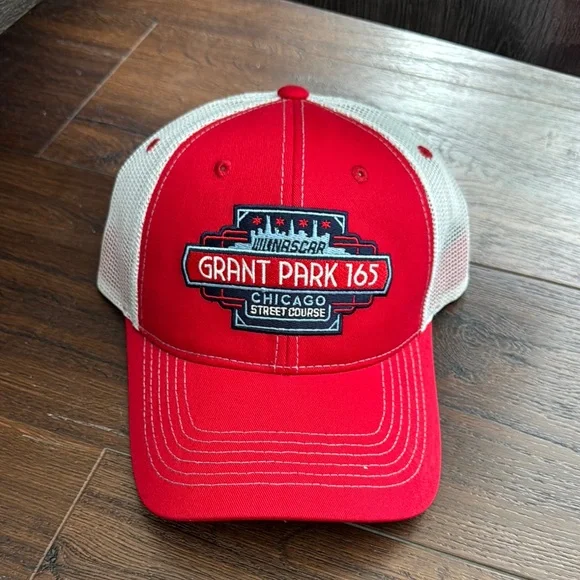 Nascar NWT Grant Park 165 Chicago Street Course Red and White Hat - Picture 1 of 6